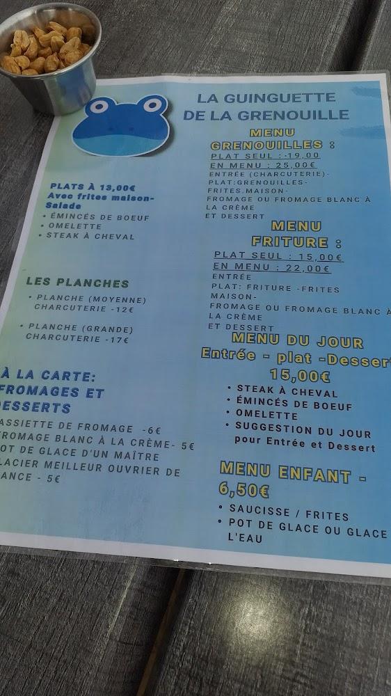 La guinguette de la Grenouille de Saint Martin des Lais - Menu Image 2